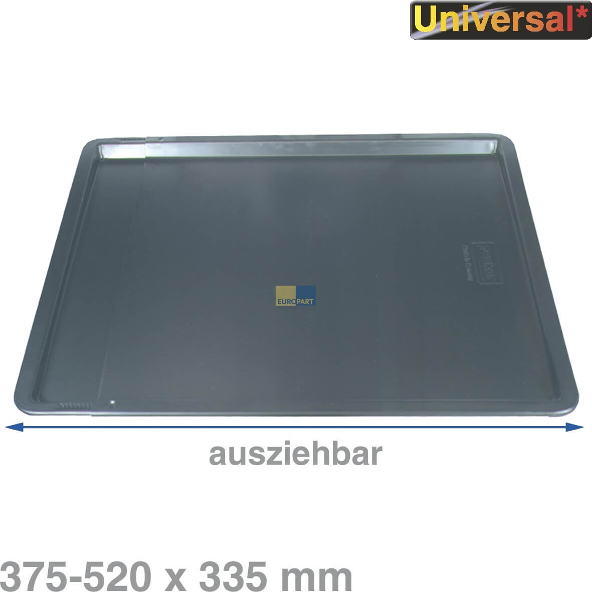 Backblech ausziehbar 375-520x335mm 13mm hoch zenker  antihaft universal (6537)