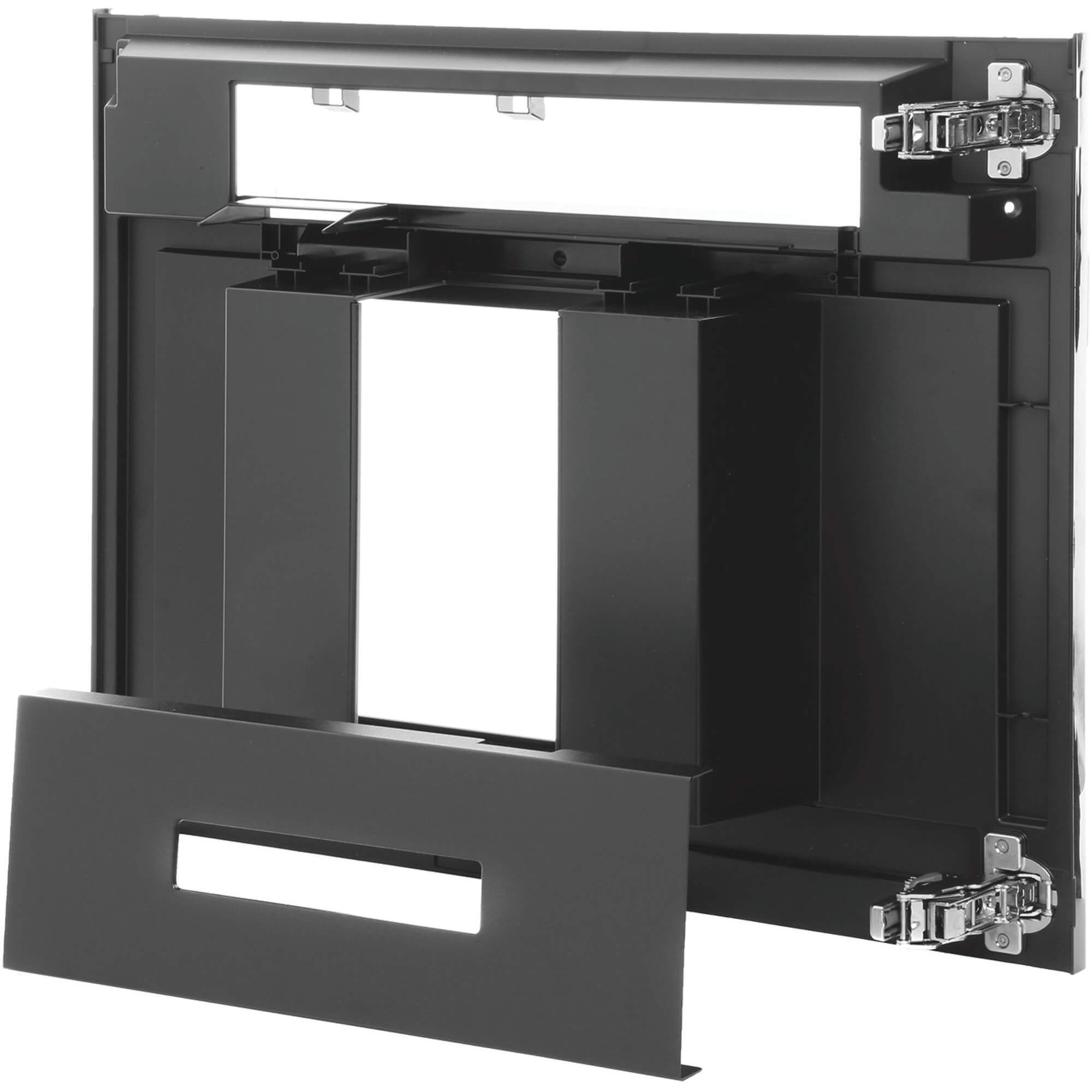 Bausatz Frontt�r Siemens weiss- VZF 07020+Mittelpanel- Abdeckung Getr�nkeauslauf-H�henverstellung- schwarz (neue Struktur der Farbe) (BD-00775689)