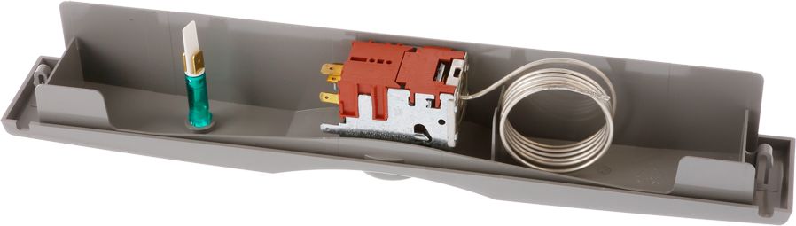 Bedienblende Komplett mit Thermostat und Drehrad- inox (BD-00643749)