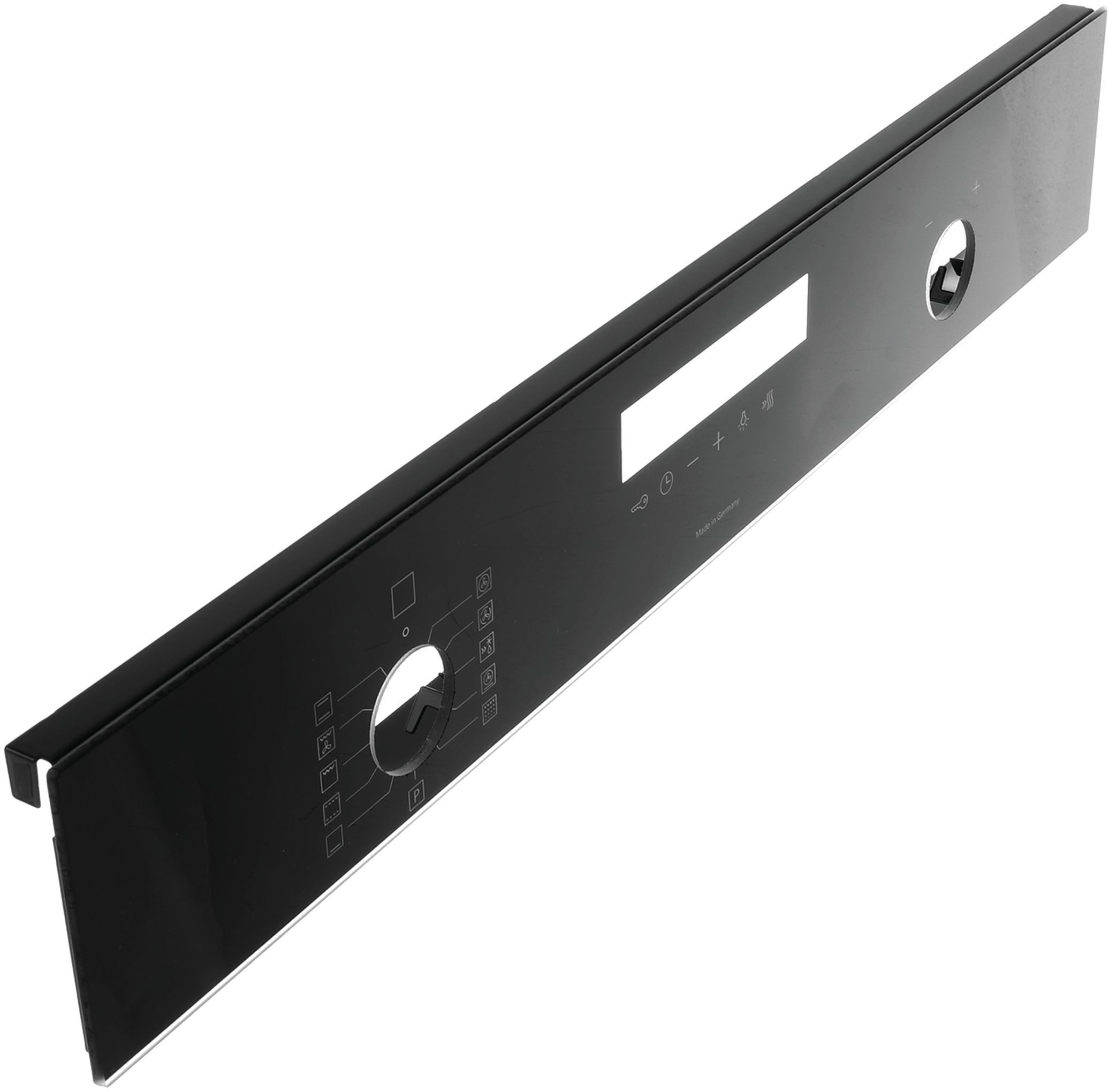 Bedienblende Material:Glas- Farbe:schwarz- Optimiertes Design light grey (BD-11031706)