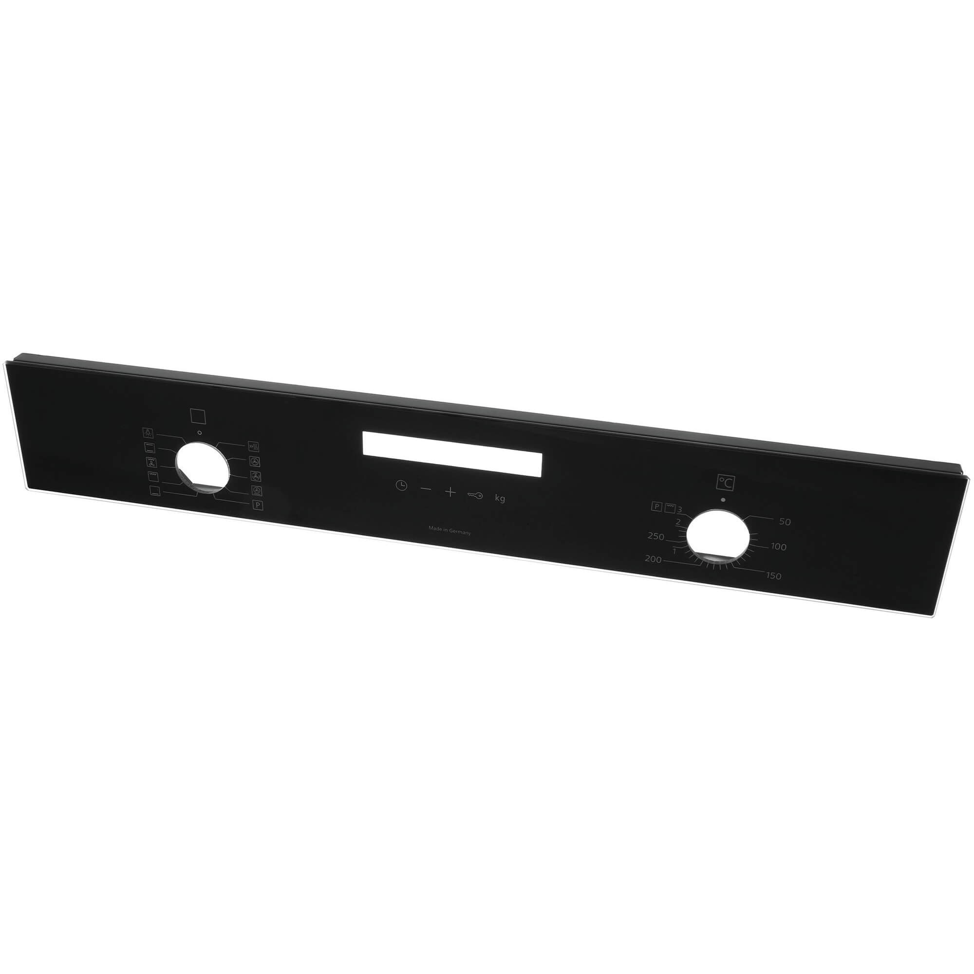 Bedienblende Material:Glas- Farbe:schwarz- Optimiertes Design light grey (BD-11031707)