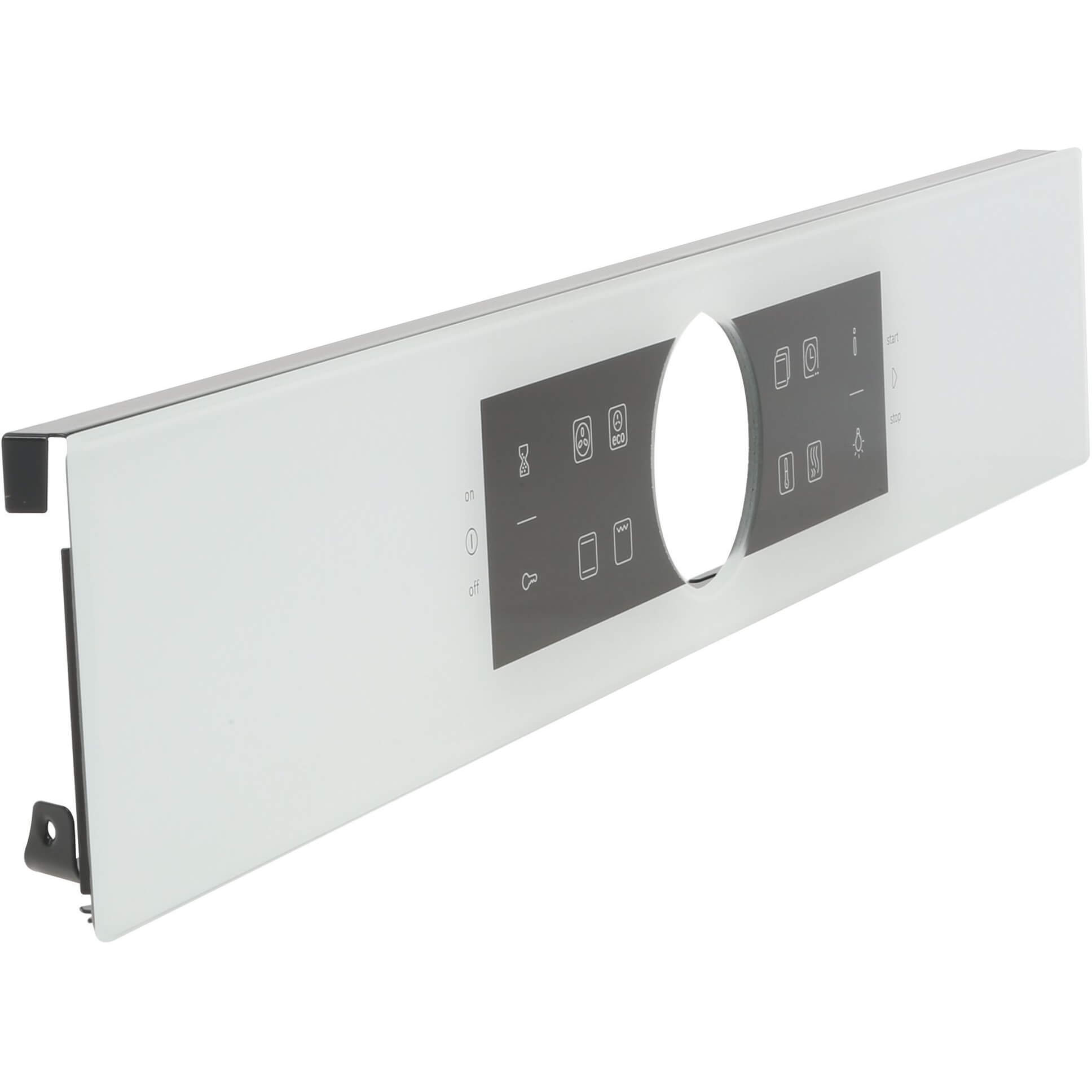 Bedienblende weiss- Glas  Bedienblende weiss- Glas (BD-11003090)