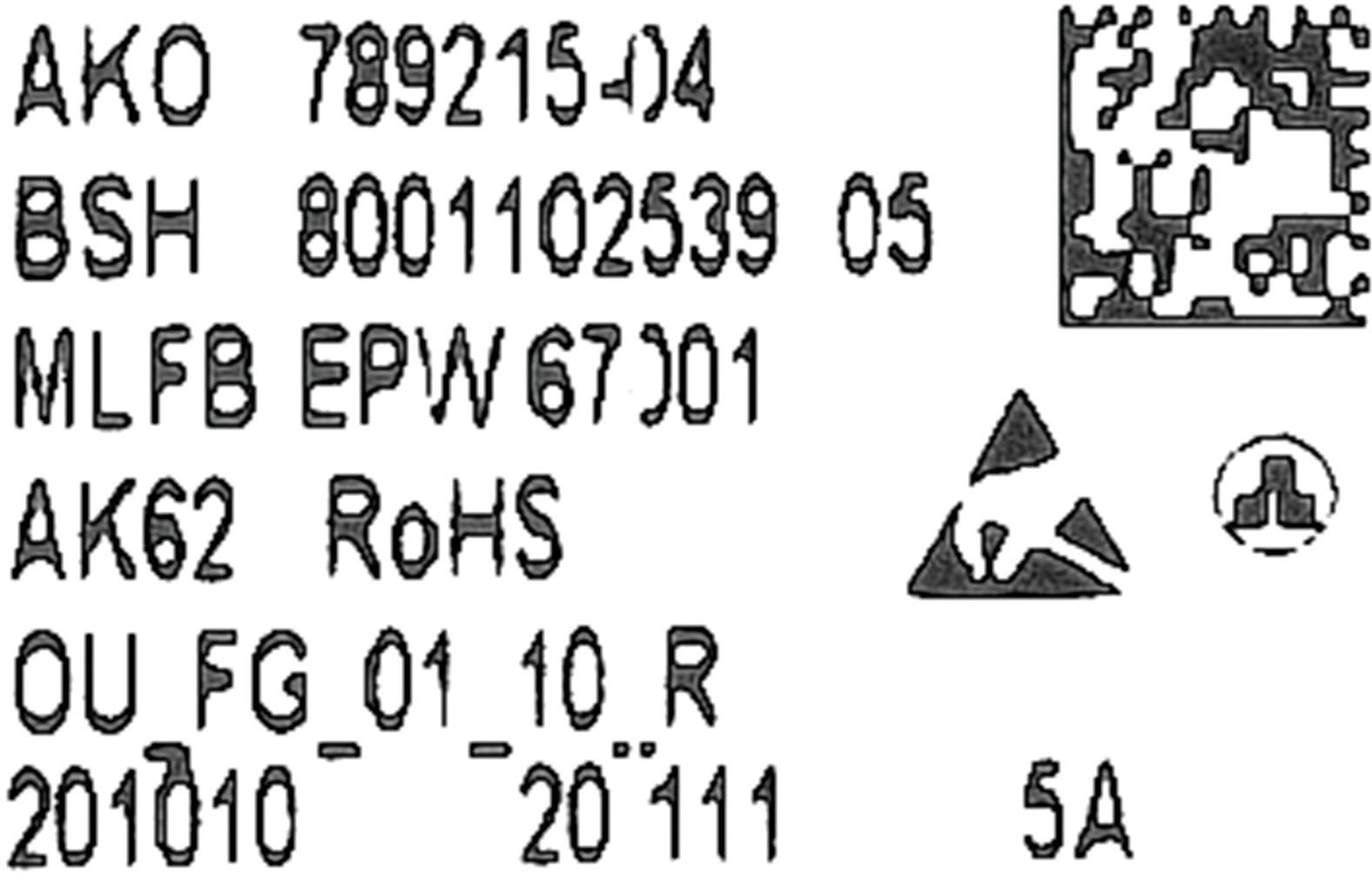 Bedienmodul programmiert (BD-10013501)