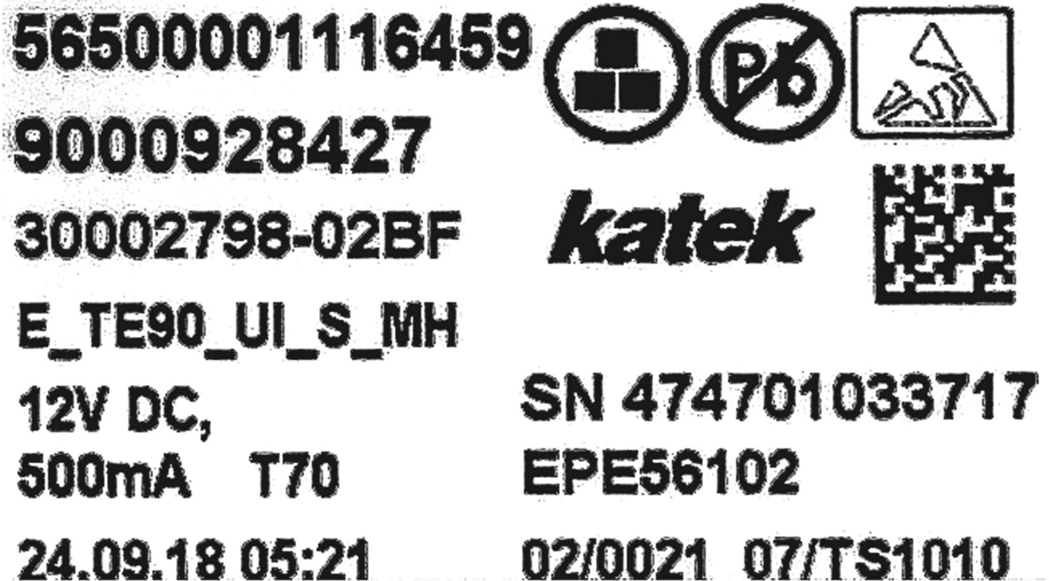 Bedienmodul programmiert Bedienteil-Modul- programmiert Bedienteil-Modul- programmiert (BD-12016769)