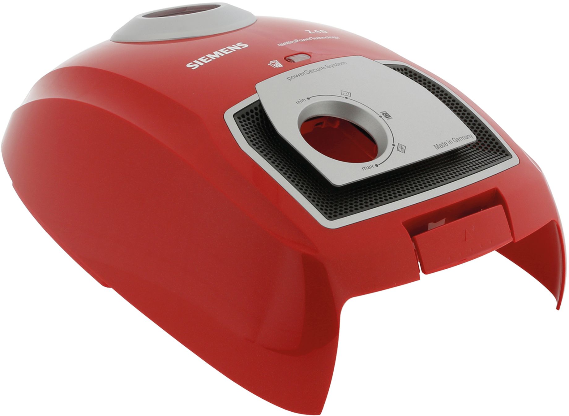 Deckel f-Staubraum m-FWA-orange- Stutzenring-white alu- Ble (BD-11004282)