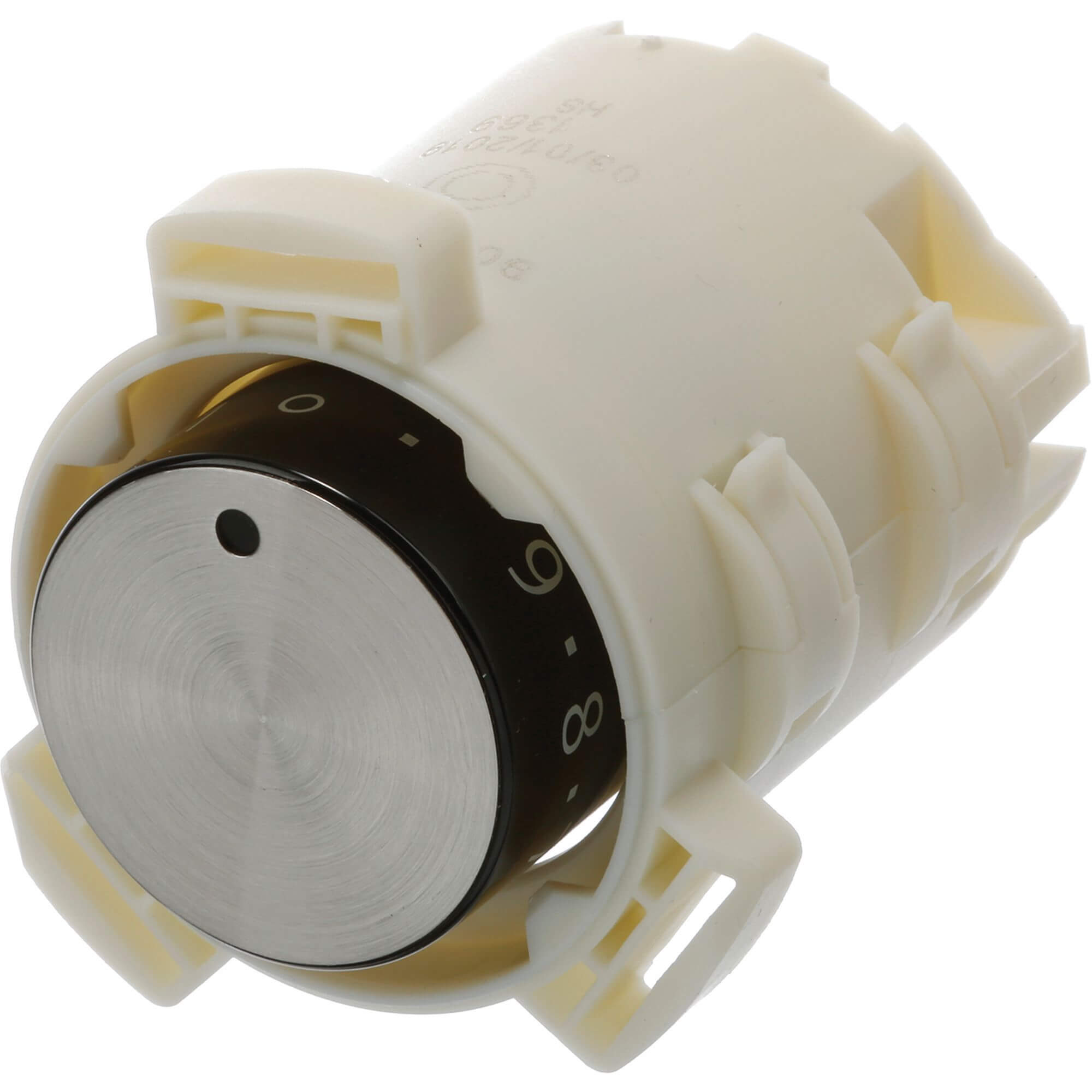 Drehgriff-Kochstelle Ohne Zonenzuschaltung- rund- versenkbar- schwarz- unbeleuchtet- Bedruckung: hellgrau (BD-10010661)