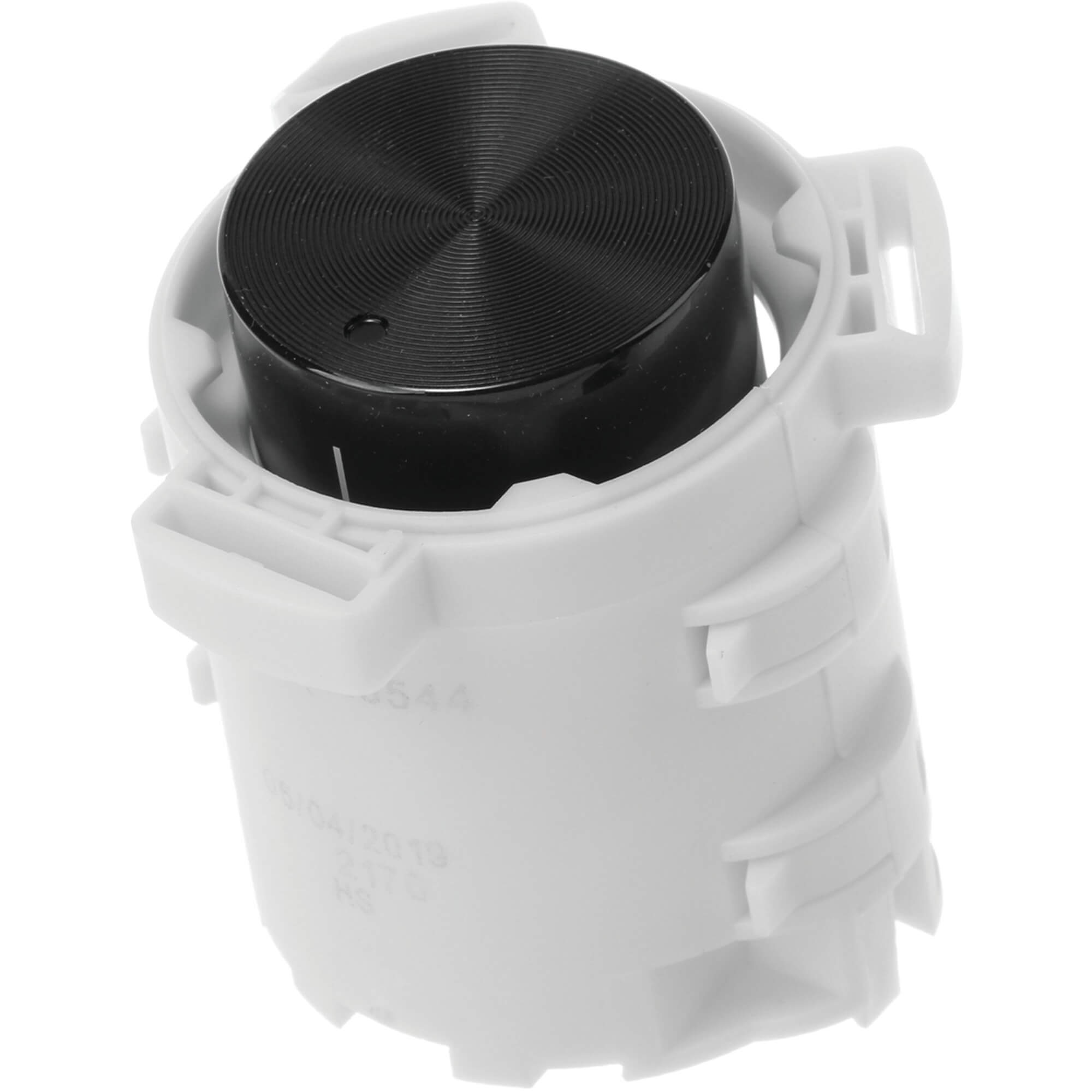 Drehgriff rund- versenkbar- schwarz- unbeleuchtet- Bedruckung: hellgrau (10010094)