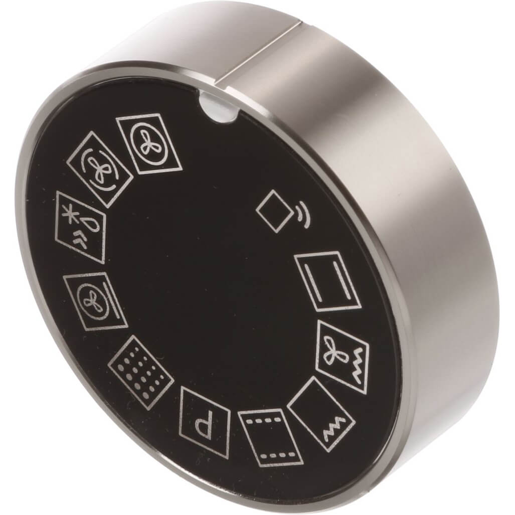 Drehgriff-Vorwahl rund- feststehend- schwarz- beleuchtet (BD-10014854)