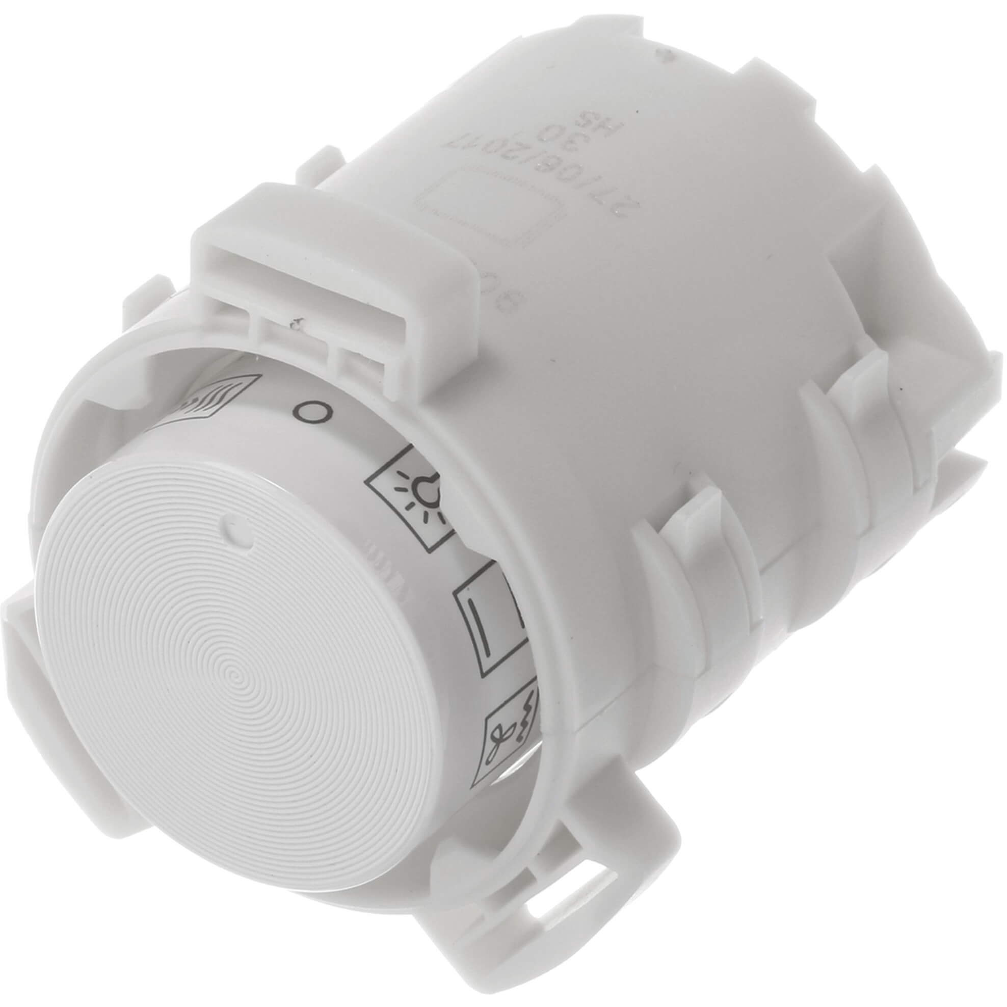 Drehgriff-Vorwahl rund- versenkbar- weiss- unbeleuchtet (BD-10004267)