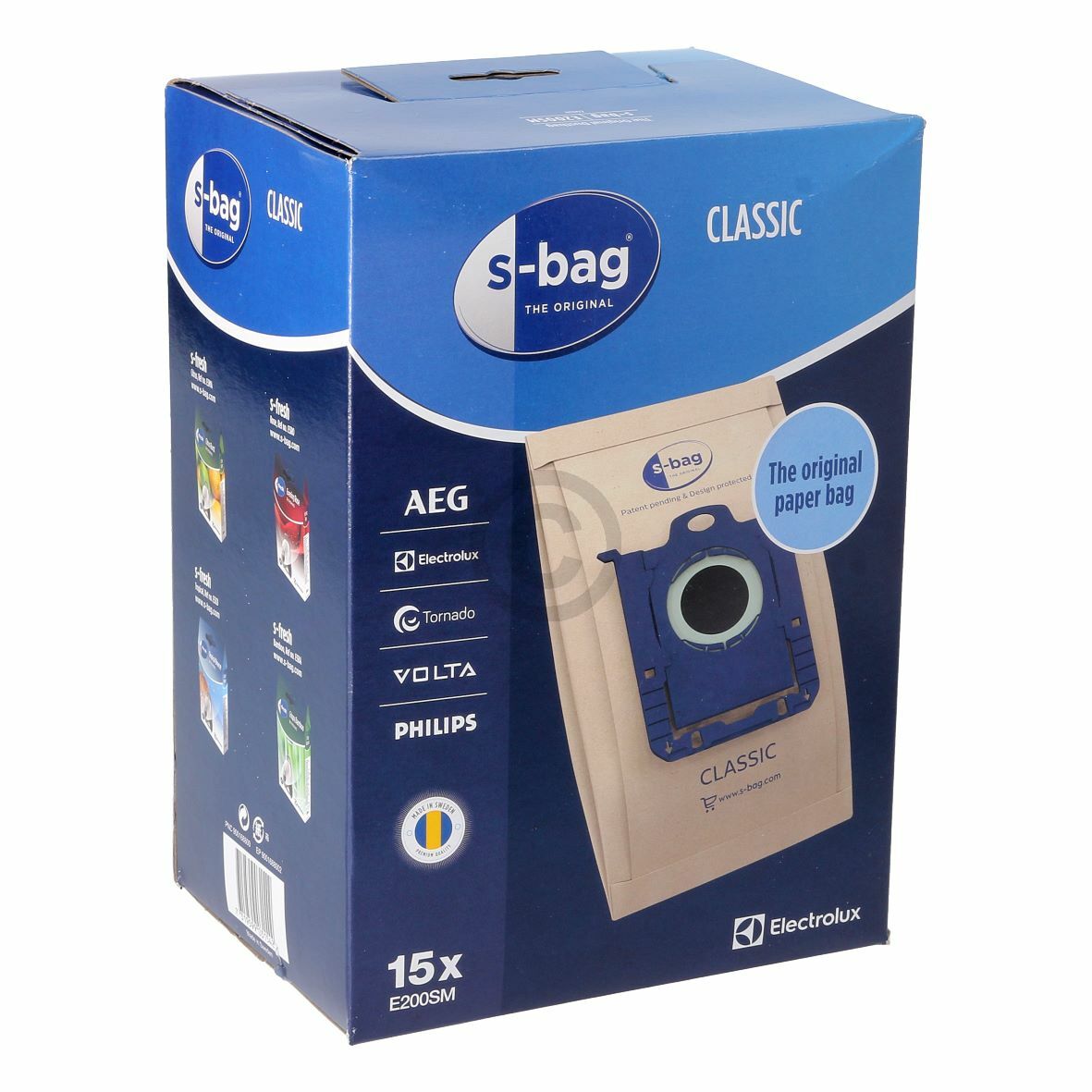 Filterbeutel Electrolux E200SM s-bag(R) Classic  f�r Bodenstaubsauger 15Stk (9001688002)