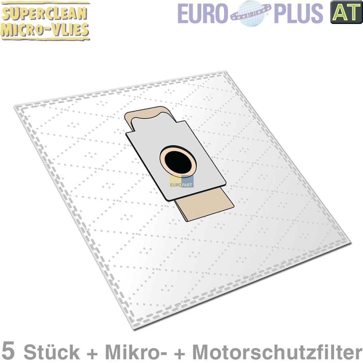 Filterbeutel Europlus EIO1603 Vlies u-a- für Quelle 5 Stk (KD-EIO1603MICROVLIES)