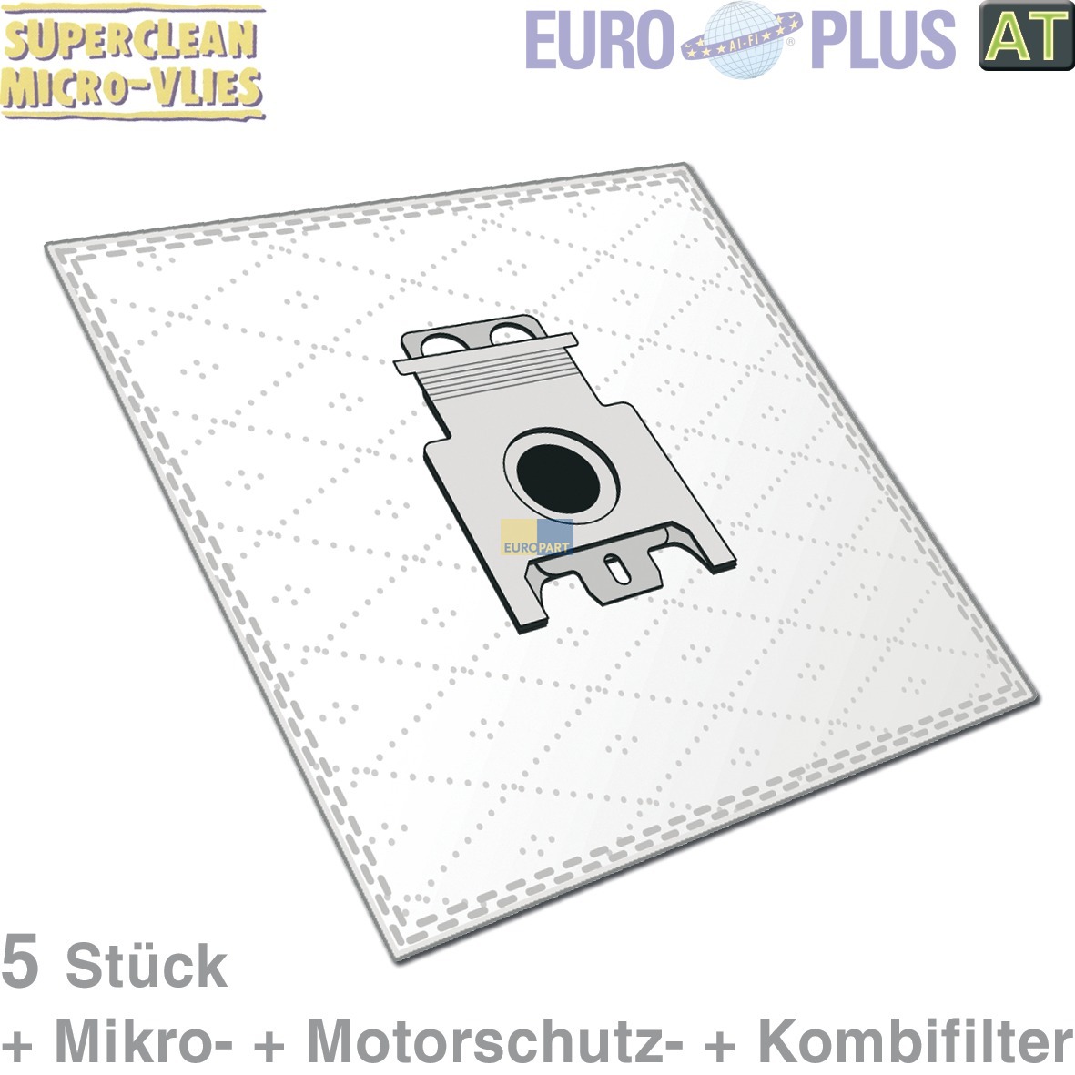 Filterbeutel Europlus H6022 Vlies u-a- wie Hoover 35600392 Telios T 5Stk (KD-H6022MICROVLIES) unter Reinigen/Staubsauger/Filterbeutel und Halter