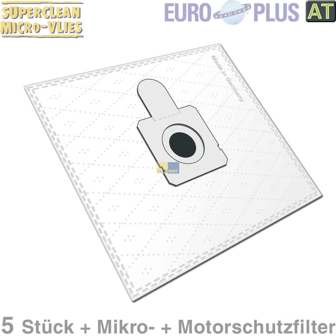 Filterbeutel Europlus OM1579 Vlies u-a- für Quelle Optimo 5 Stk (KD-OM1579MICROVLIES)