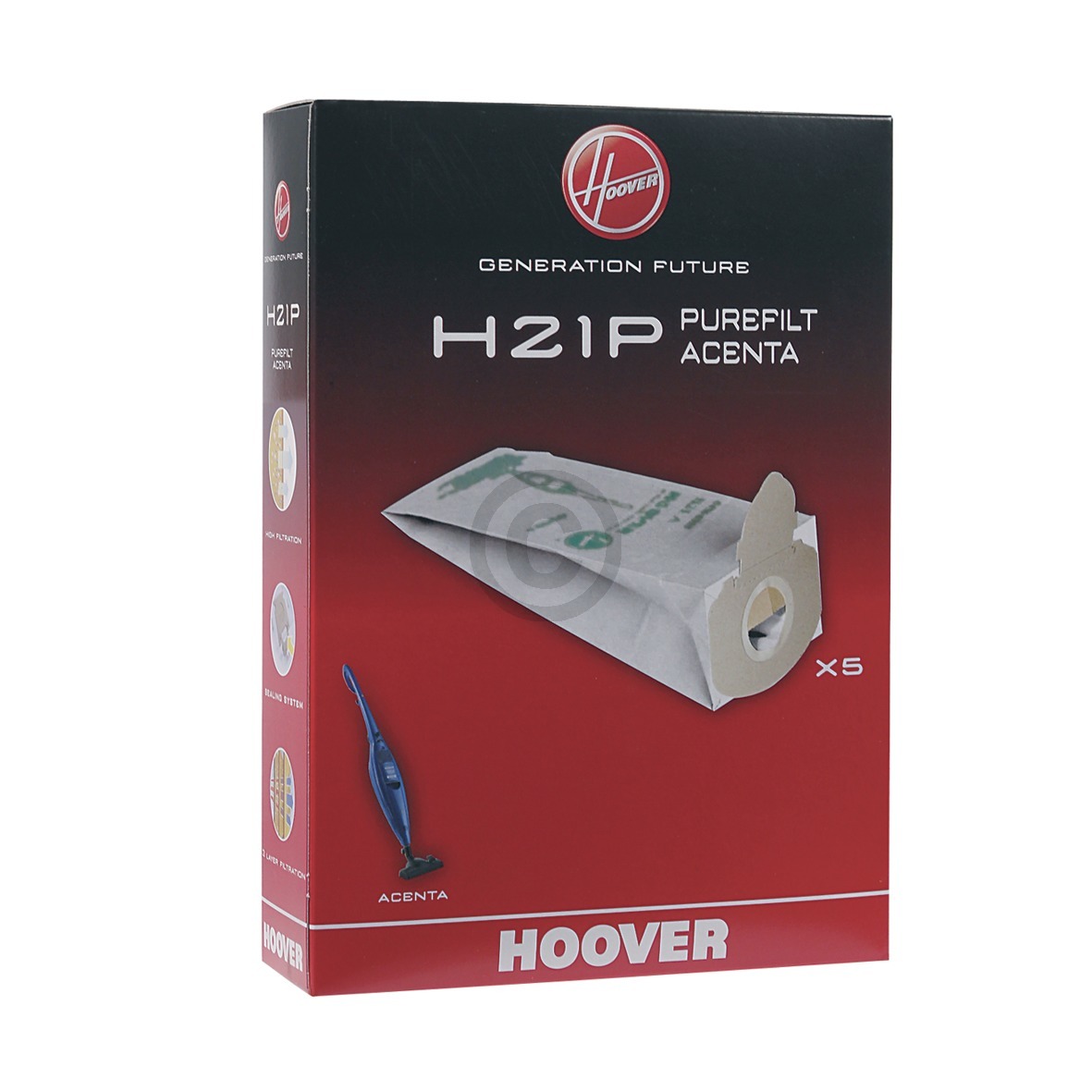 Filterbeutel HOOVER  H21P für Staubsauger 5Stk (KD-35600704)