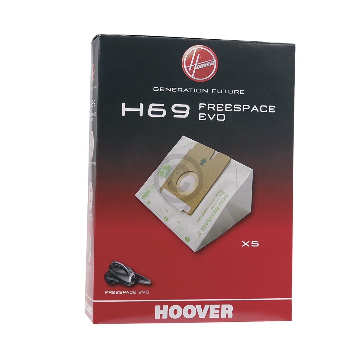 Filterbeutel HOOVER  H69 für Staubsauger 5Stk (KD-35601053)