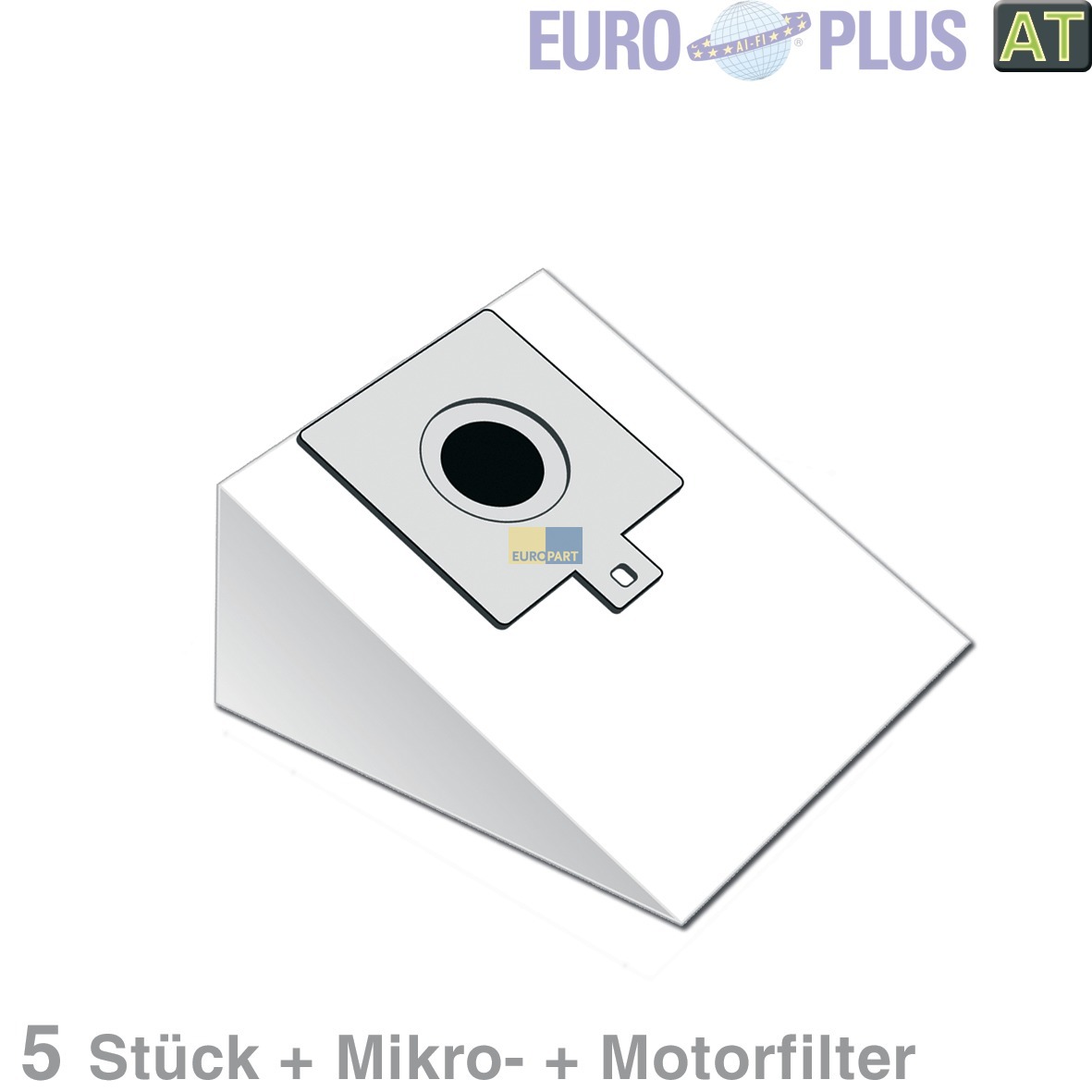 Filterbeutel Vlies Europlus  u-a- für AEG Smart 460 - 487 5Stk (KD-A1051)
