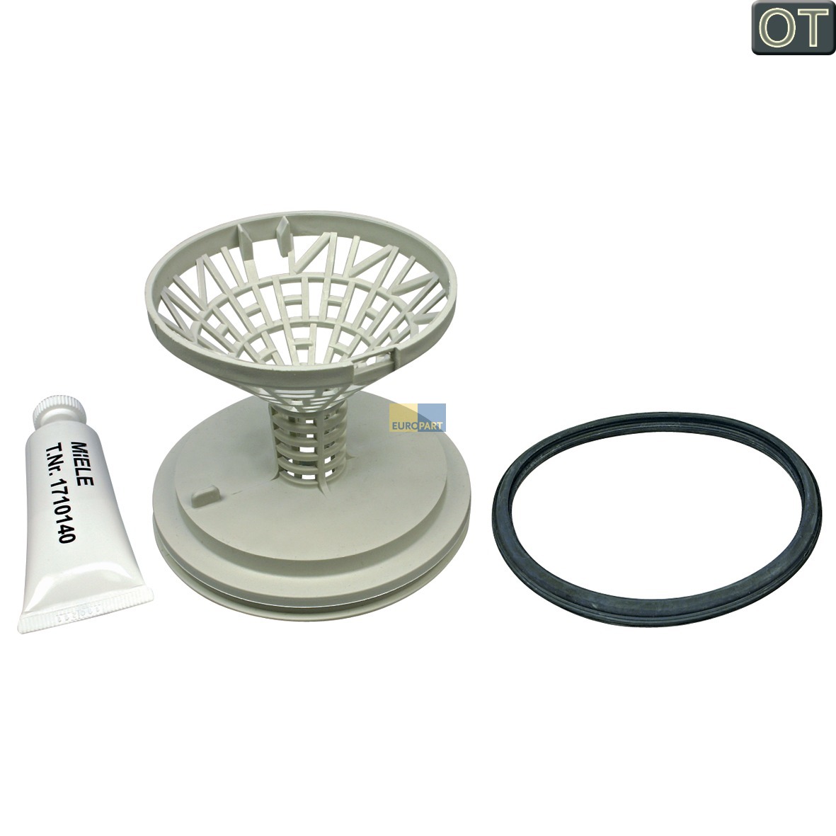 Flusensiebeinsatz Miele 2124373 mit Dichtung fr Ablaufpumpe Waschmaschine (EA-2124373)