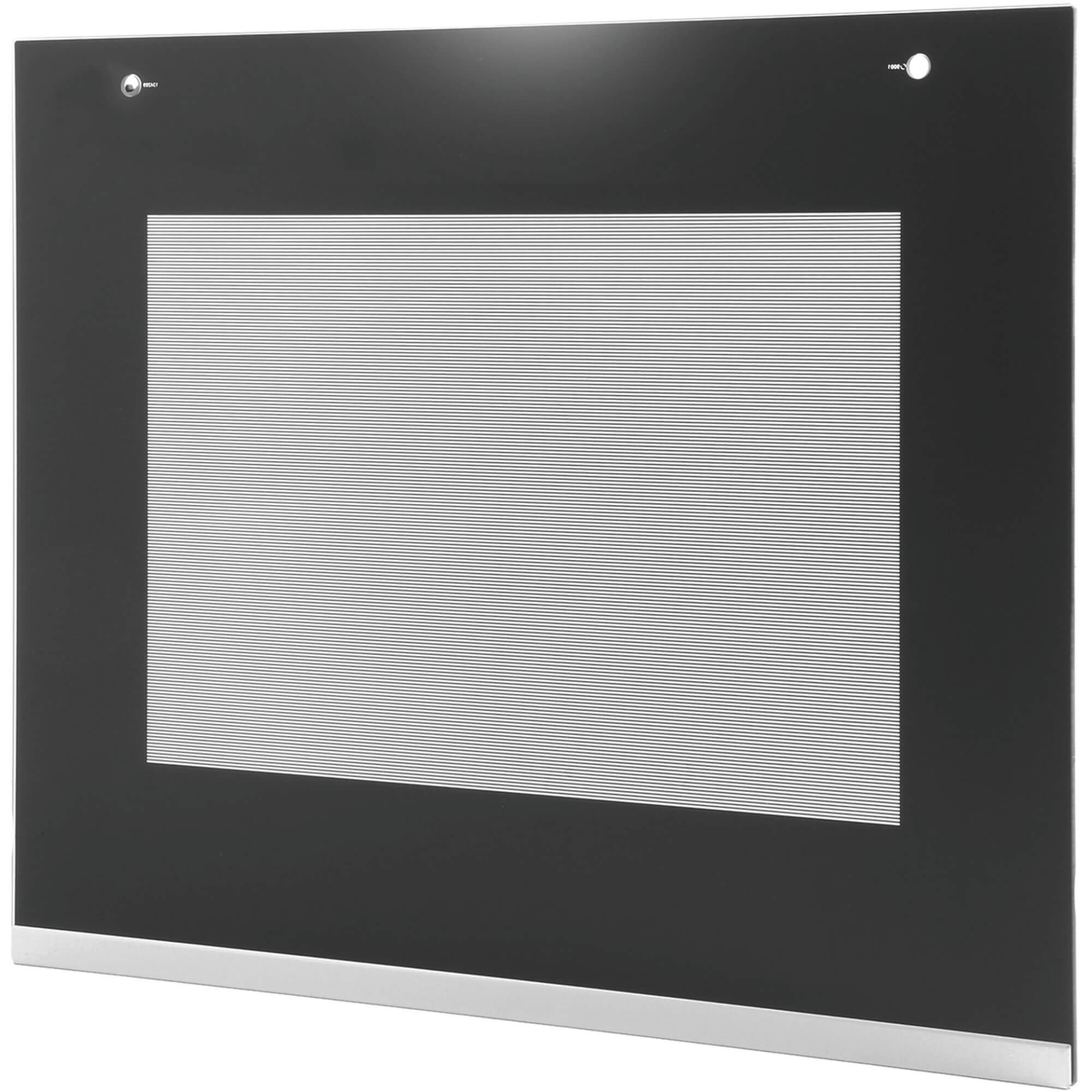 Frontglasscheibe f�r 60cm Ger�te- Farbe:schwarz- Edelstahl (BD-00776107)