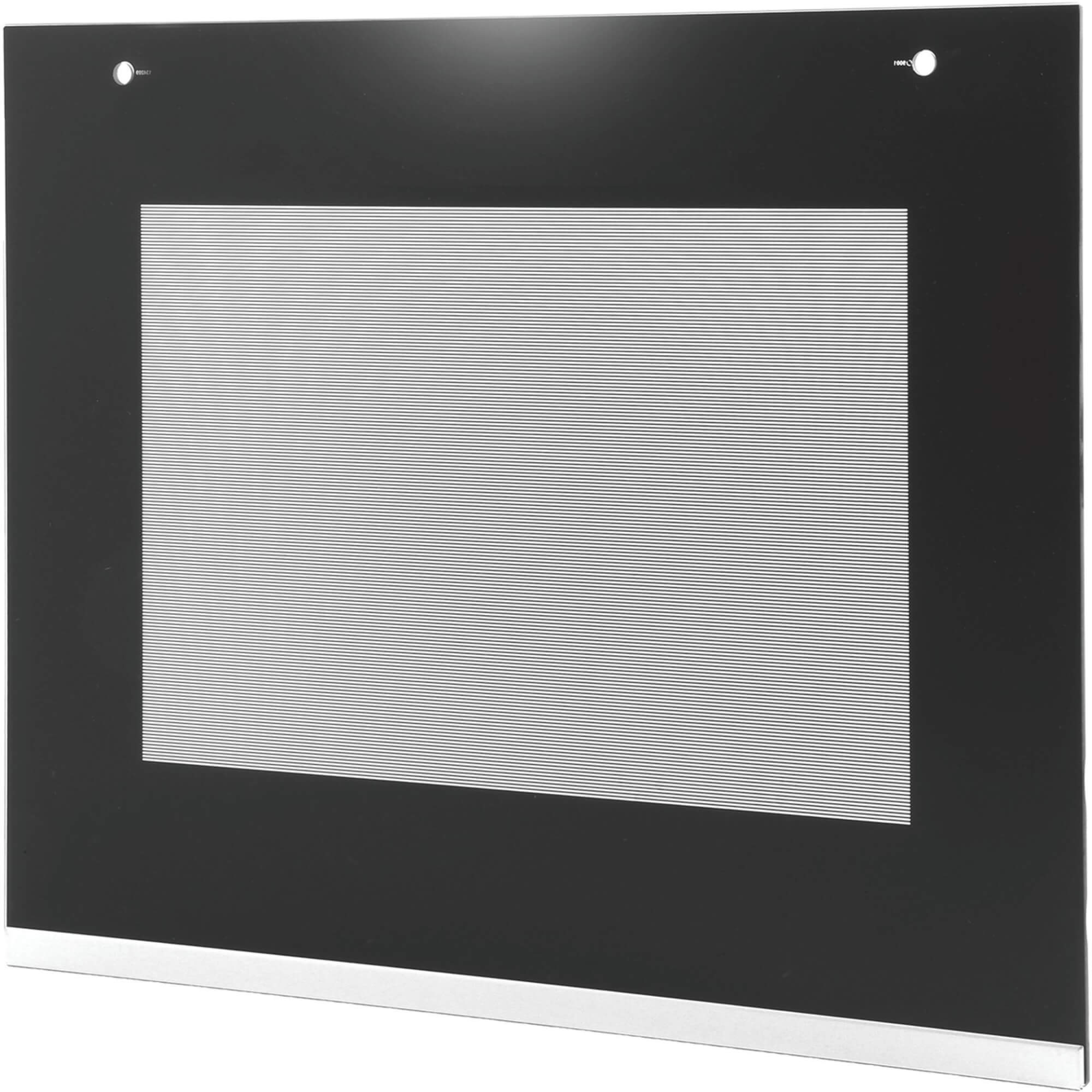 Frontglasscheibe f�r 60cm Ger�te- Farbe:schwarz- Edelstahl (BD-00776113)