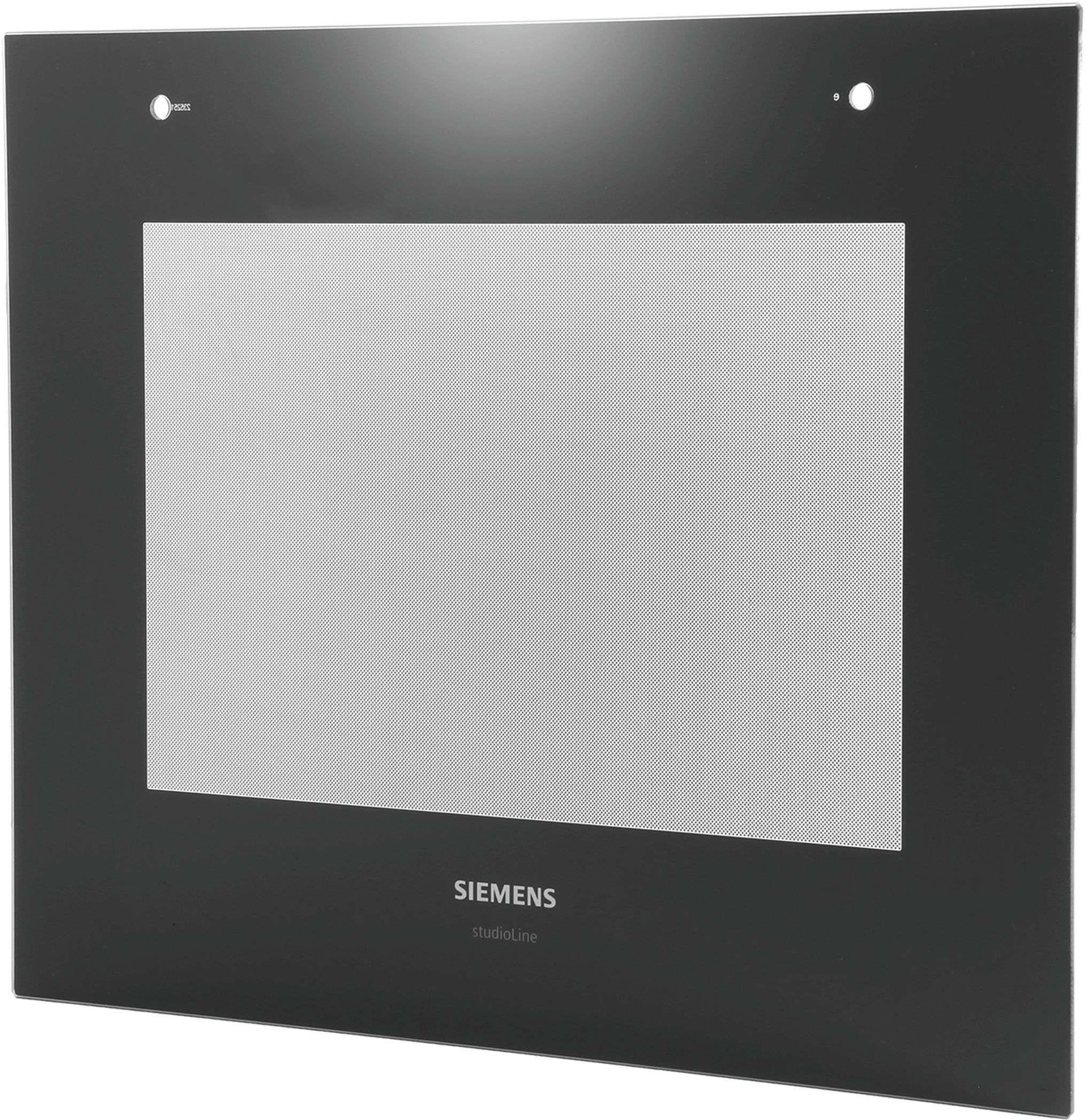 Frontglasscheibe f�r 60cm Ger�te- Farbe:schwarz- mit geklebten Kunststoffprofilen (BD-00776126)