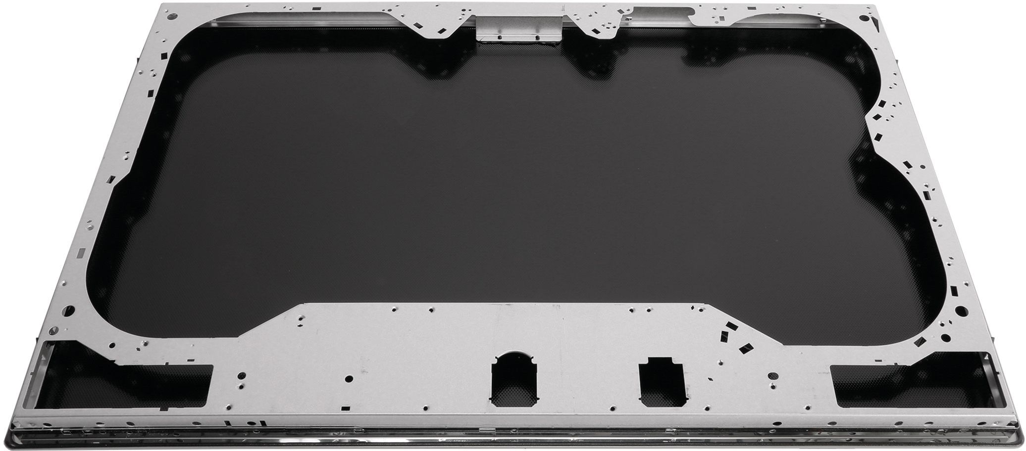 Glaskeramikfl�che Edelstahl-Rahmen- +Rastnasen 174981 (sw) (BD-00778549)