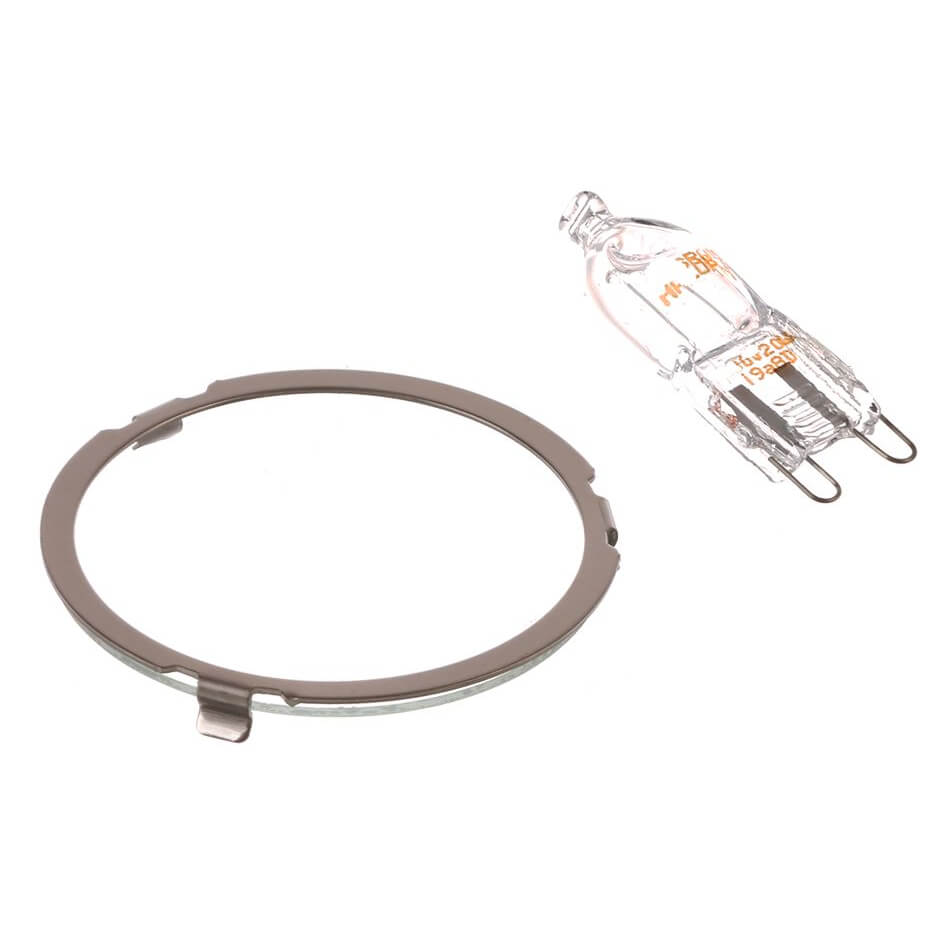Halogenlampe BSH 00629023 G9 20W mit Glasabdeckung und Metallring f�r Dunstabzugshaube (00629023)