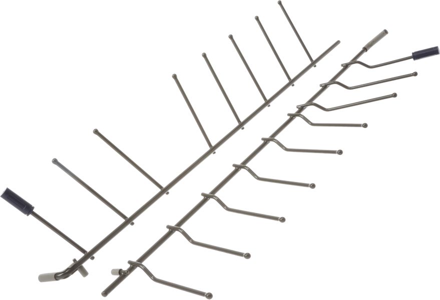 Klappstachel Set f�r Unterkorb- vorne- dunkelgrau (2x Klappstacheln) (BD-11039810)