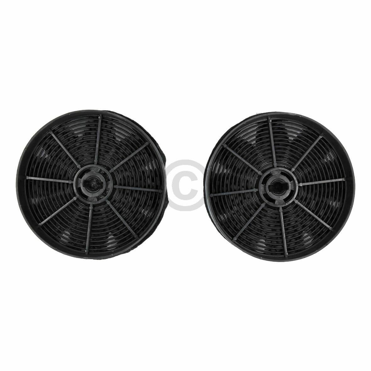 Kohlefilter Set 125mm- wie AEG ECFB03 IKEA NYTTIG FIL120 f�r Dunstabzugshaube 2Stk (10075617)
