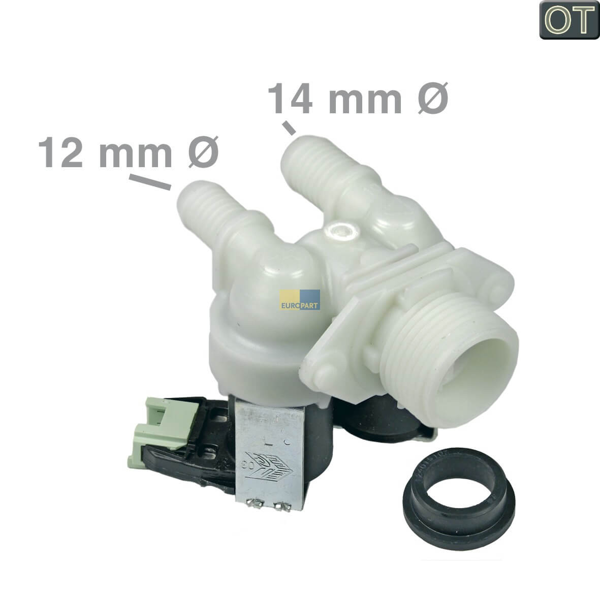 Magnetventil 2-fach 180- Electrolux 50297055001 f�r Waschmaschine (KD-50297055001)