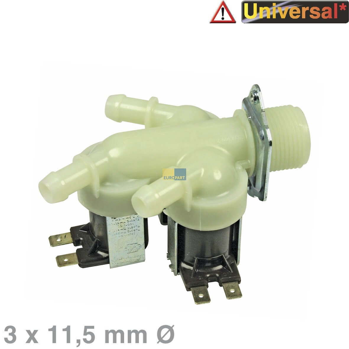 Magnetventil 3-fach 180- 11- 5mm- Universal f�r Waschmaschine (10002775)