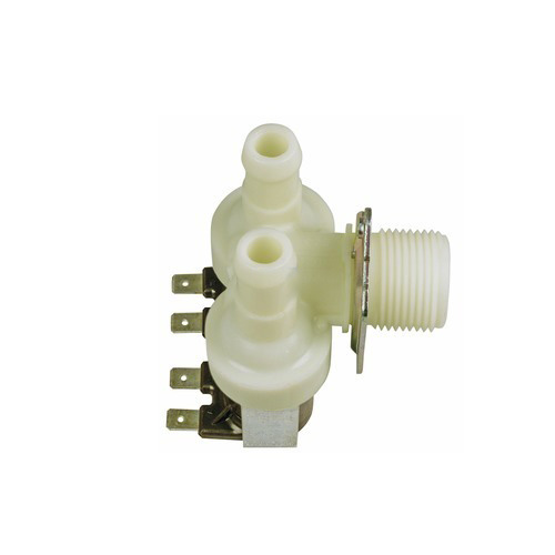 Magnetventil universal 2fach 90- 14- 0mm- f�r Waschmaschine Geschirrsp�ler Schleuder (KD-10002770)