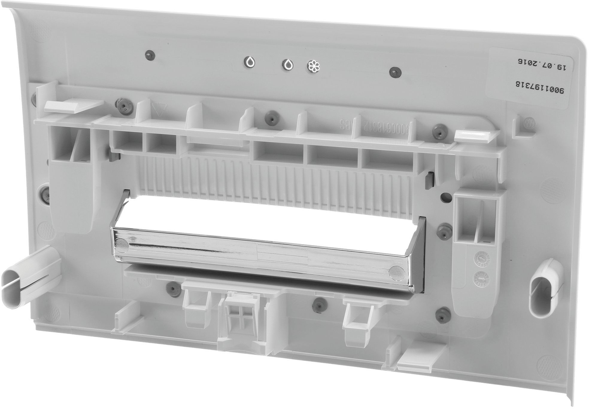 Schalengriff Bosch F24xi IDOS komplett  weiss Bedruckung: weiss-chrome-silbergrau-schwarz (KD-12014272)