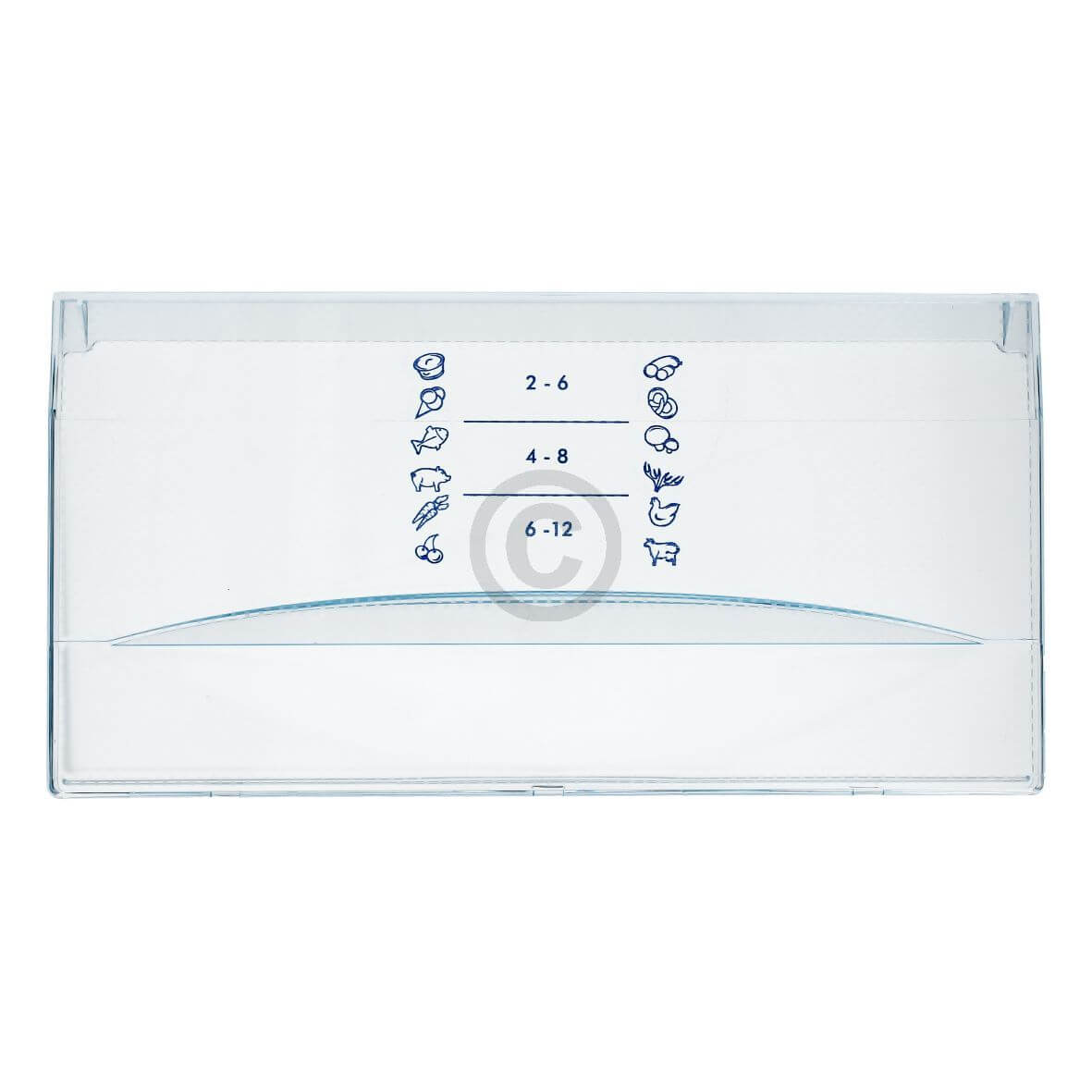 Schubladenblende Liebherr 9041804 365x85mm f�r Gefriergutbeh�lter Gefrierteil K�hlGefrierKombination (KD-9041804)