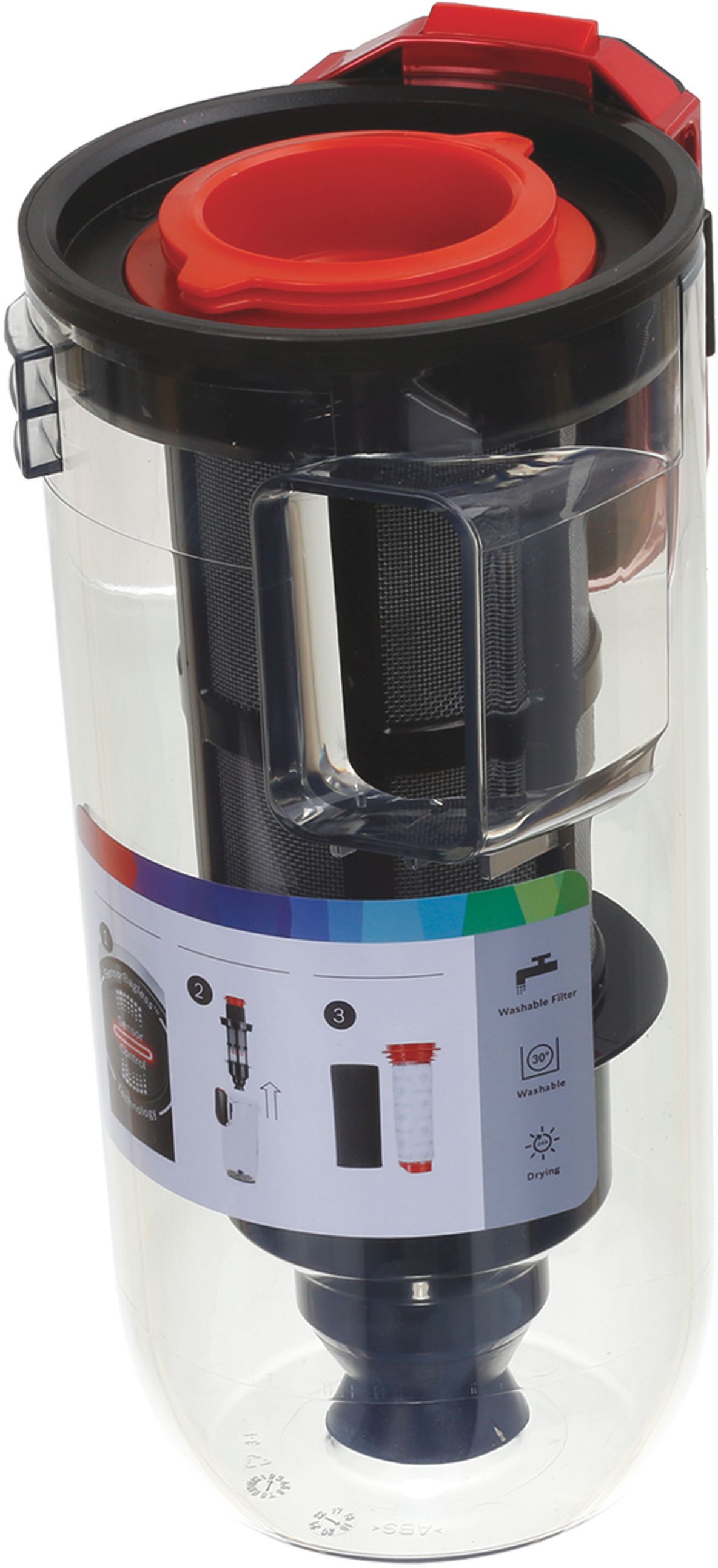 Staubbeh�lter Staubbox vst - bedruckt schwarz-TRANSPARENT (BD-12027269)