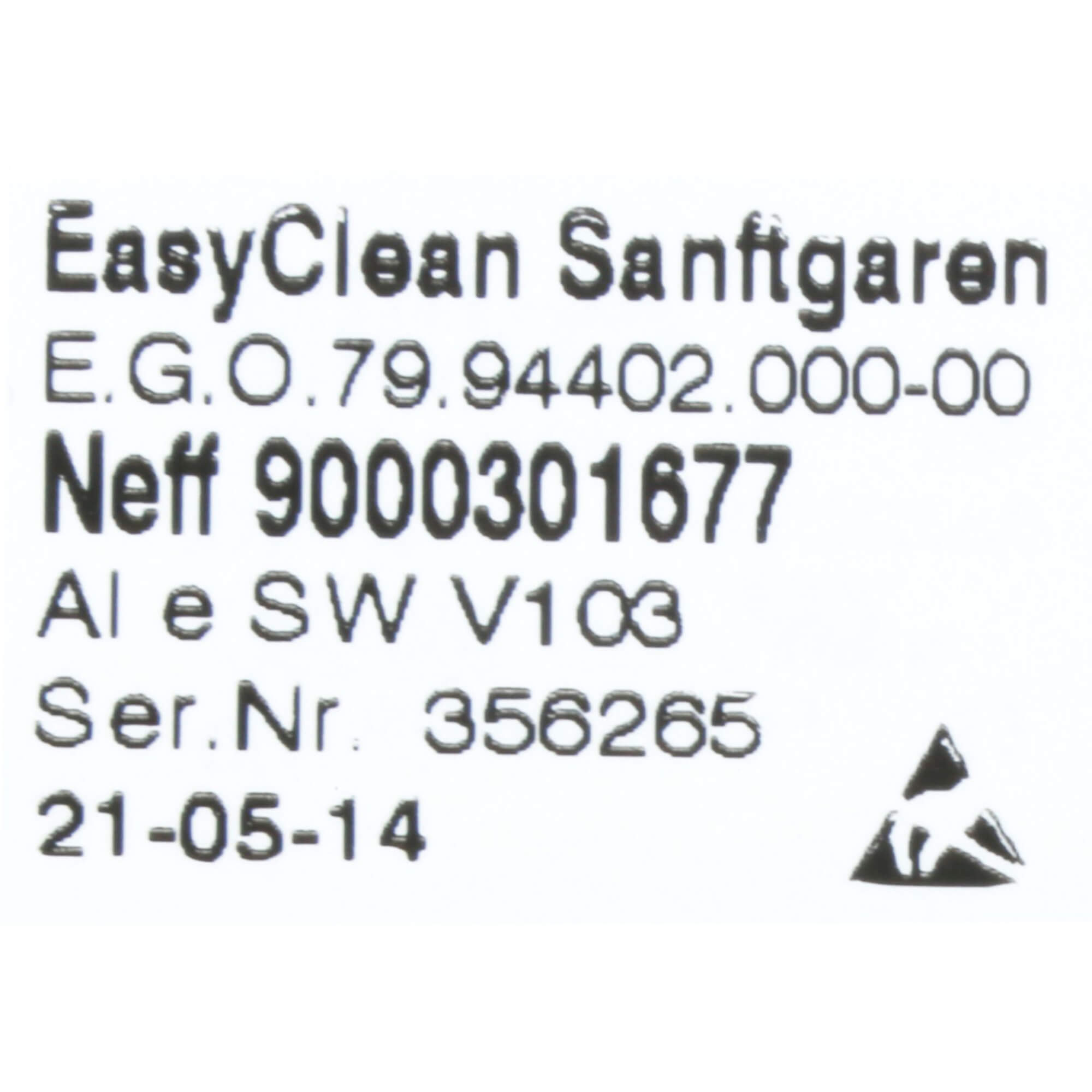 Steuerungsmodul Reinigungsautomatik Easy-Clean und Ste�rfunktion Sanftgaren (BD-00613992)