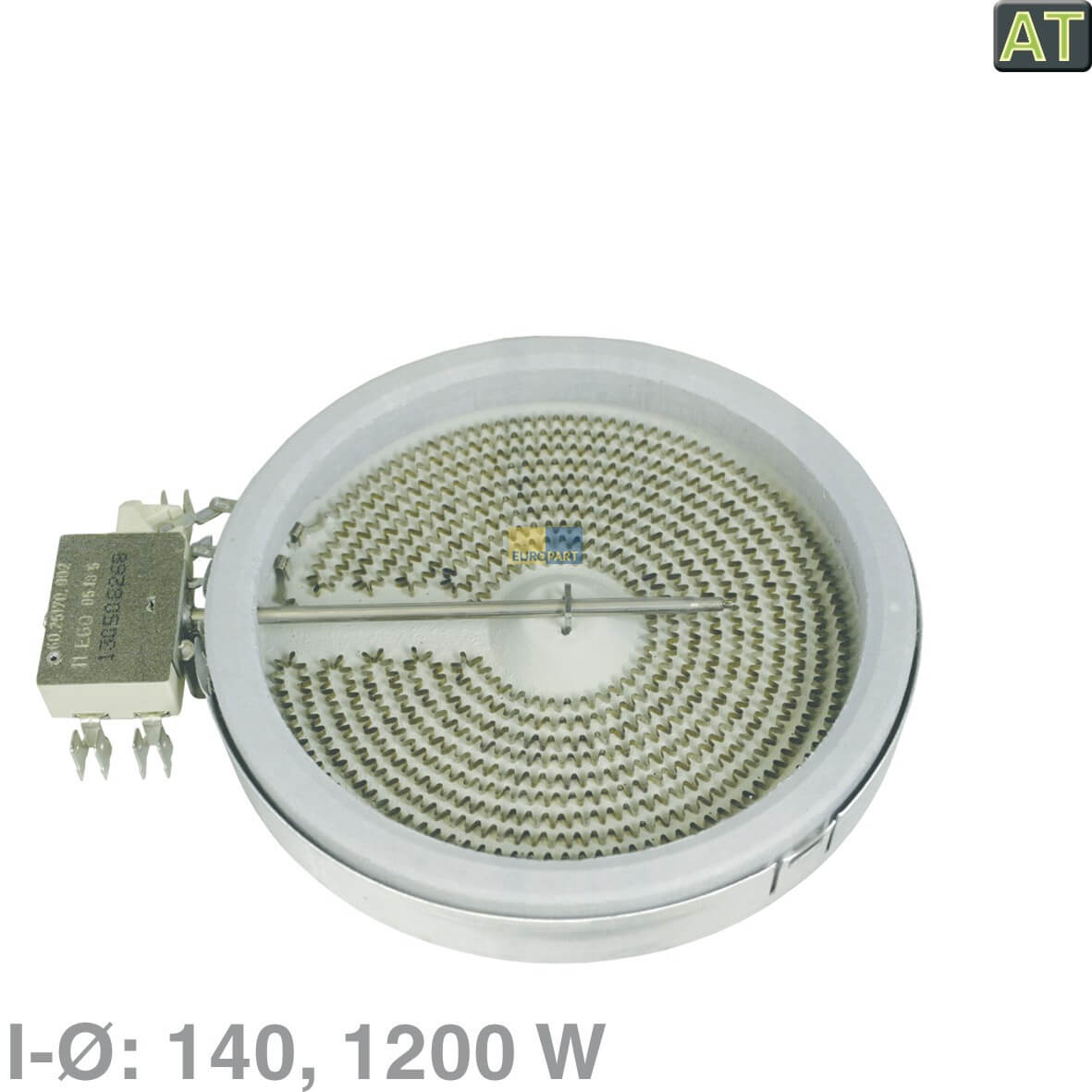Strahlheizk�rper 140mm- 1200W 230V EGO (KD-10-54116-064)