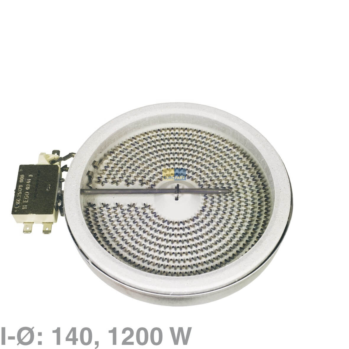 Strahlheizk�rper 140mm- AEG 3740635218 EGO 10-54111-044 1200W 230V f�r Kochfeld (KD-3740635218)