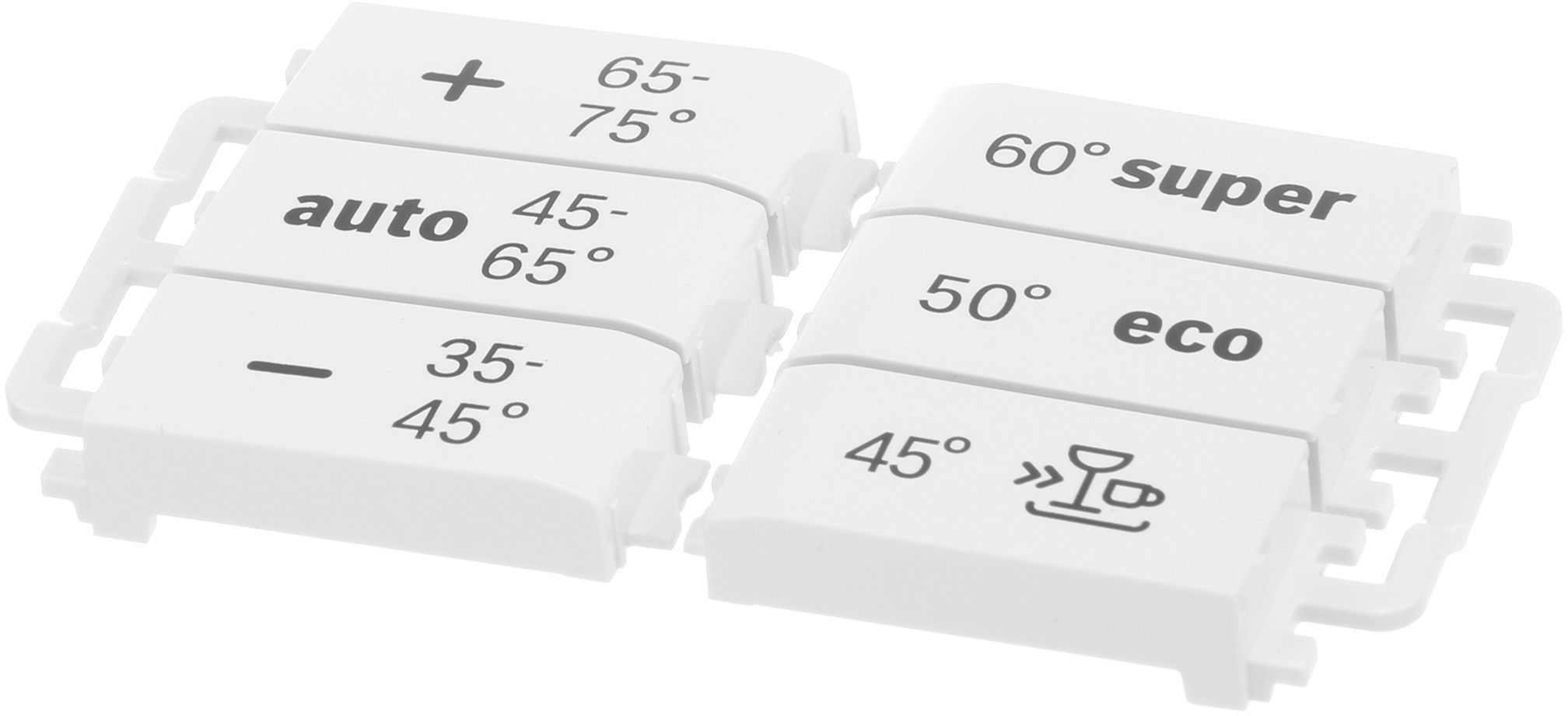 Tastensatz Weiss- Bosch Mittelklasse 6 Programmtasten- k�rzbar (BD-00637735)