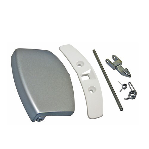 T�rgriff AEG 405508555-1 silbern Set komplett mit Schliessnase etc f�r Waschmaschine (4055085551)