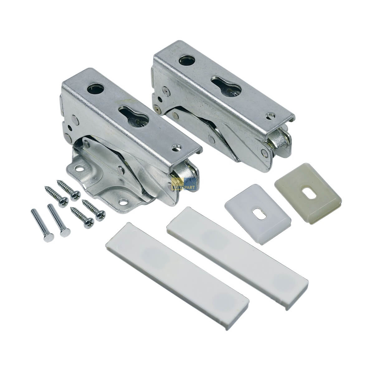 T�rscharnier Set oben unten wie Whirlpool 481231018672 f�r K�hlschrank (KD-10028526)