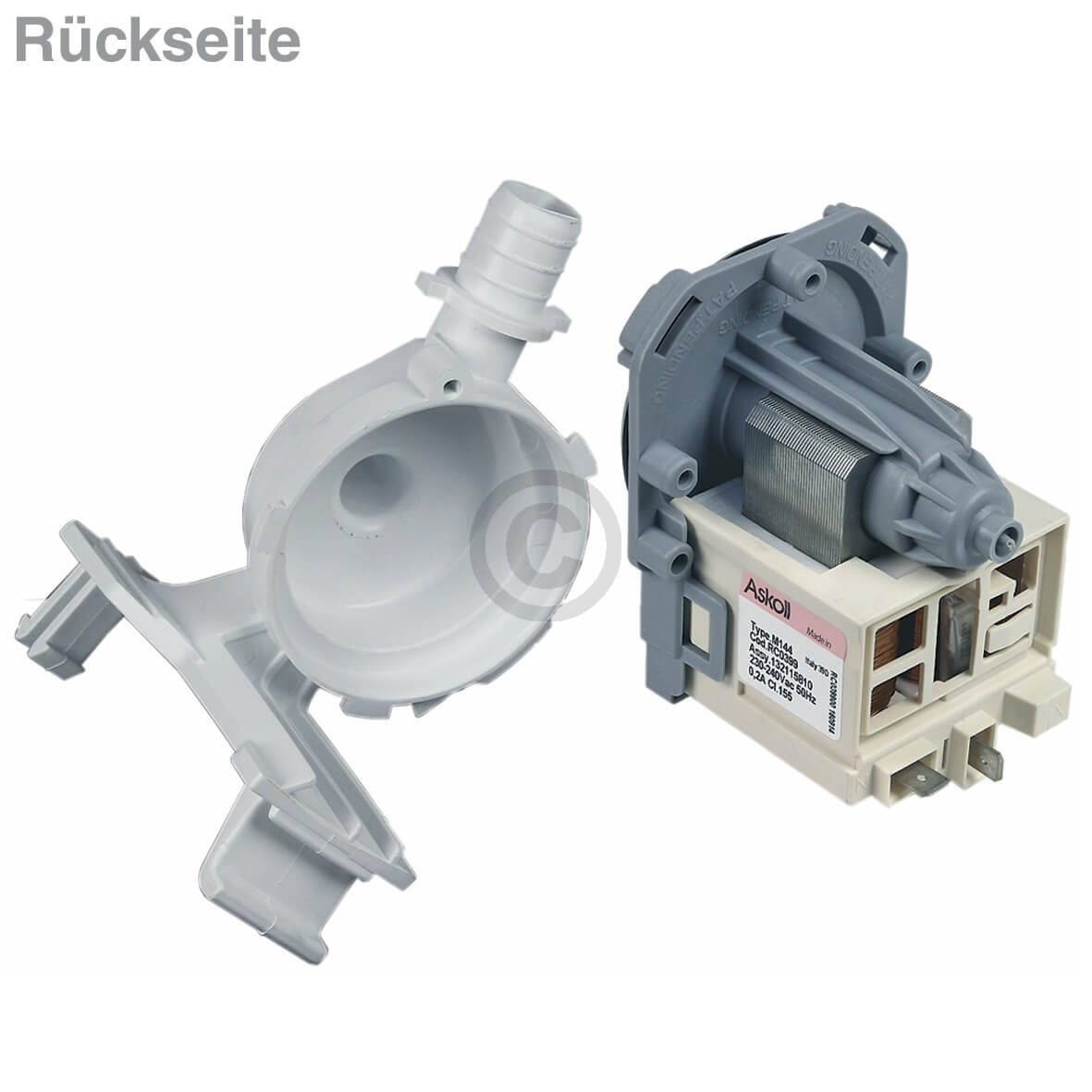 Umw�lzpumpe mit Pumpenstutzen Electrolux 405525055-1 f�r Waschmaschine (4055250551)