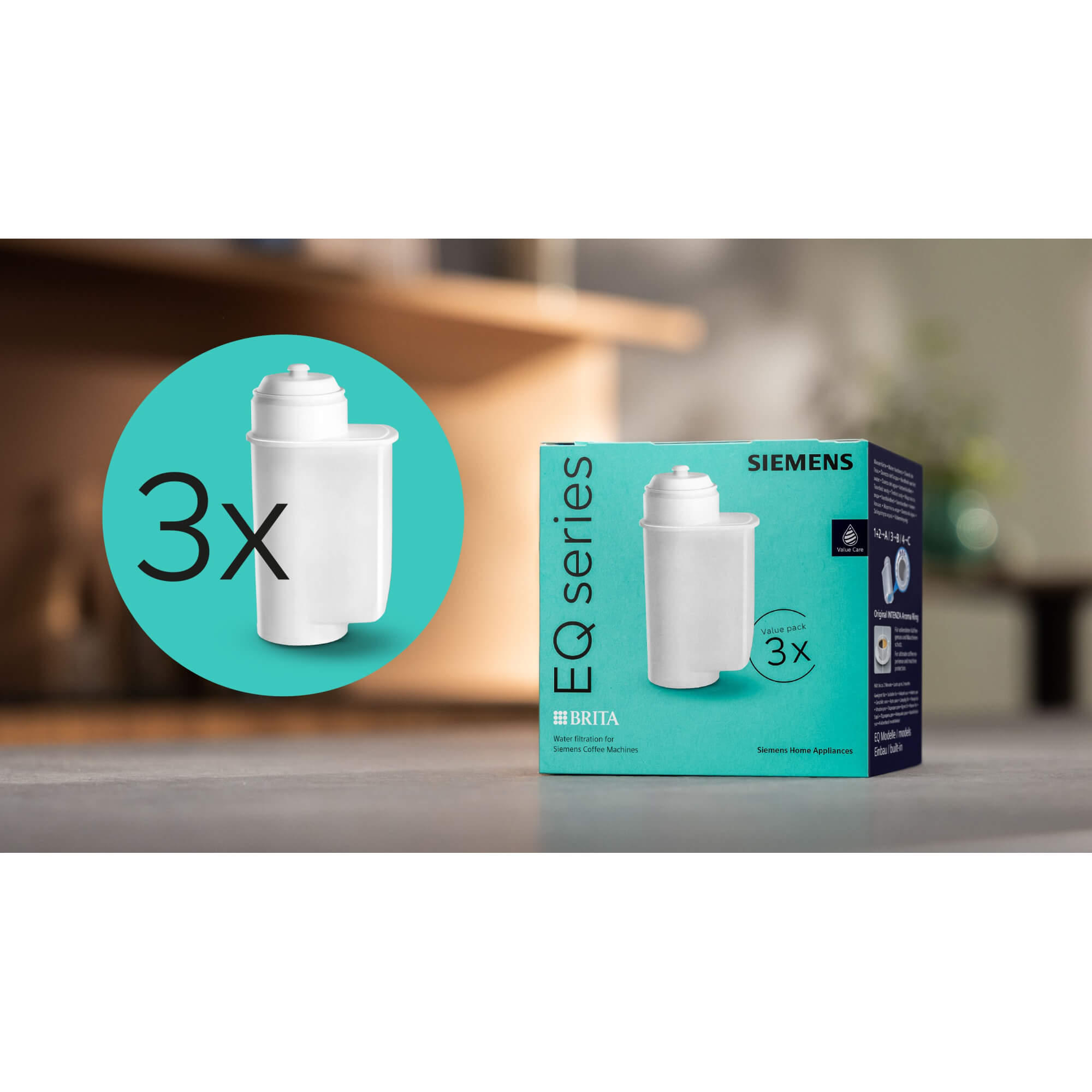 Wasserfilter Wasserfilter BRITA Intenza f�r Kaffeevollautomaten- Siemens Verpackung Inhalt: 3 St�ck (17008808)