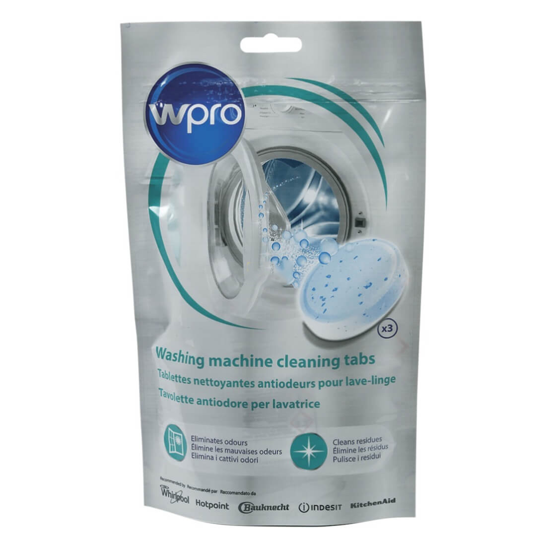 Wpro Waschmaschine Geruchsentferner Tabs AFR301 PowerFresh 3Stk (KD-484000001180)