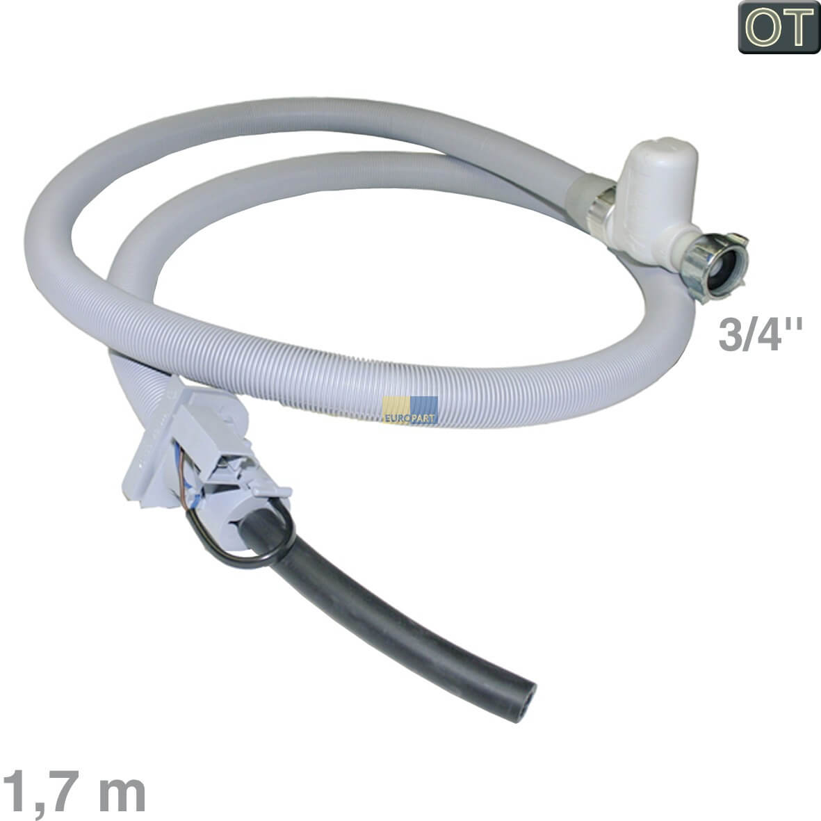 Zulaufschlauch Aquastop 1- 7m Electrolux 1115765123 f�r Geschirrsp�ler (1115765123)